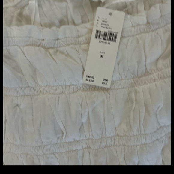 Anthropologie Tube Top, size Medium, NWT, color: Off White - Picture 5 of 5